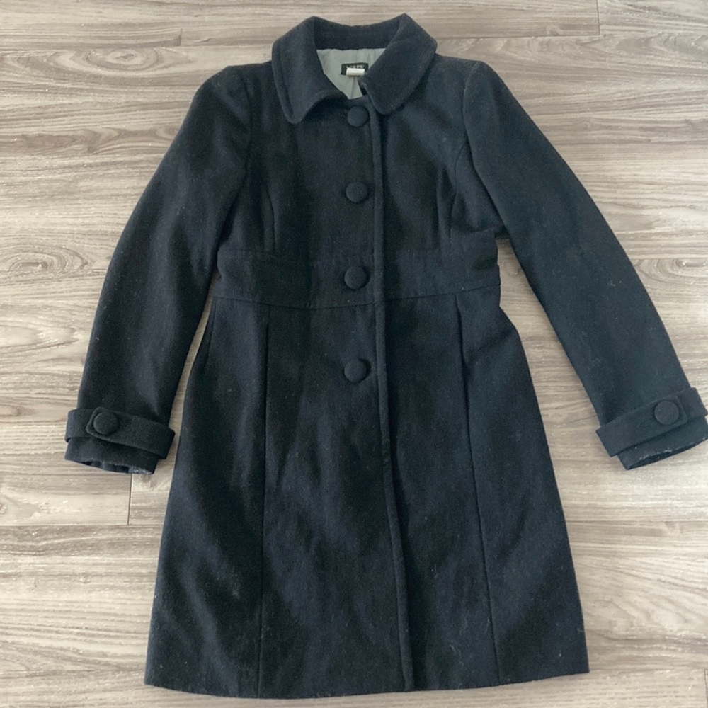 J.Crew black wool coat